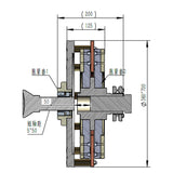 Permanent magnetic coupling (for pumps)